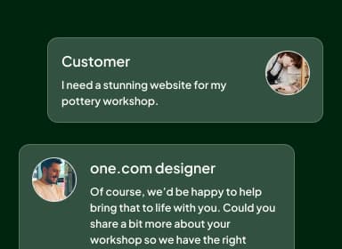 Let one.com build your website