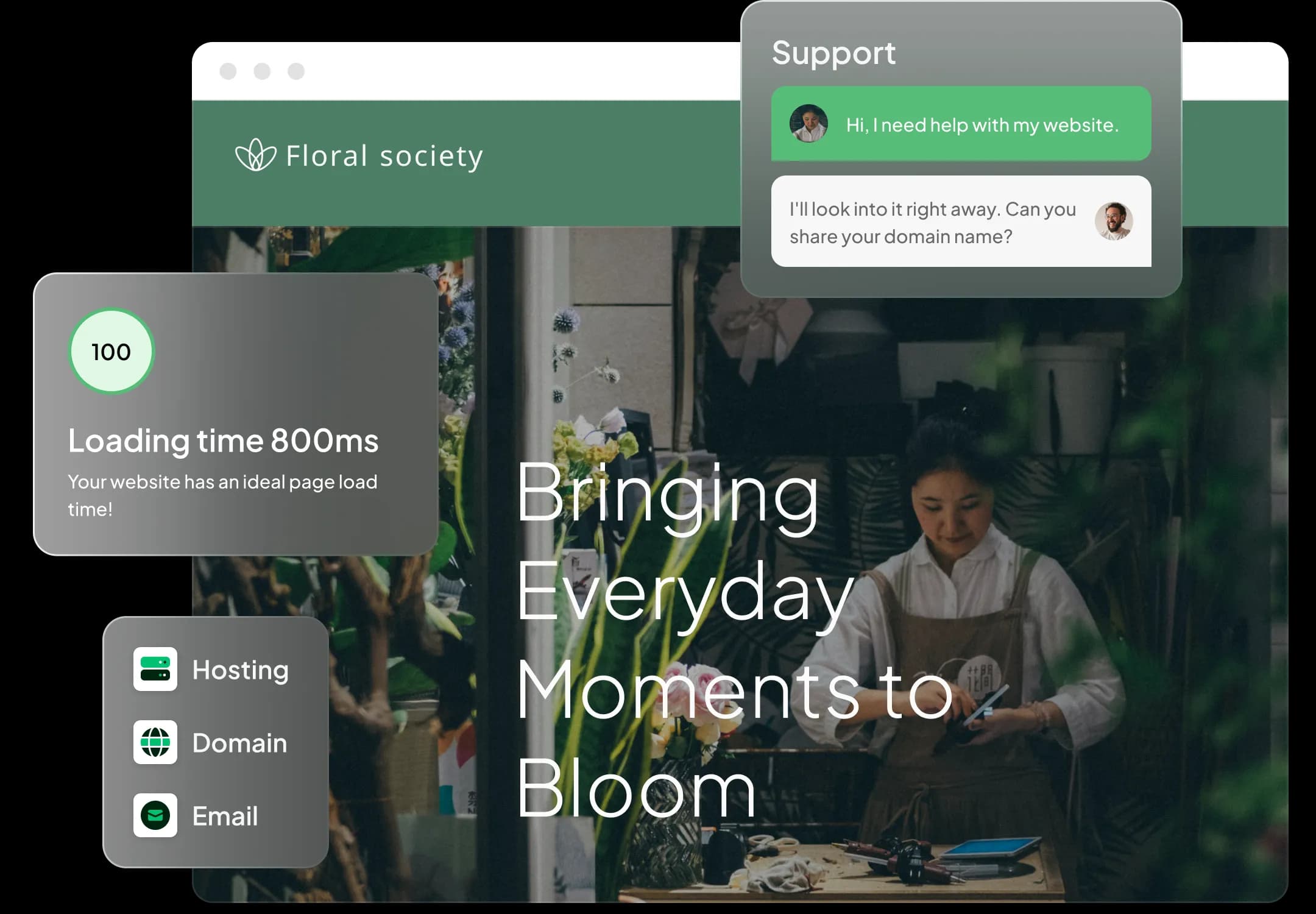 Fast and secure hosting